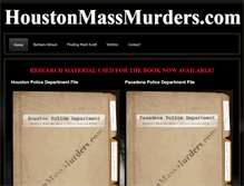 Tablet Screenshot of houstonmassmurders.com